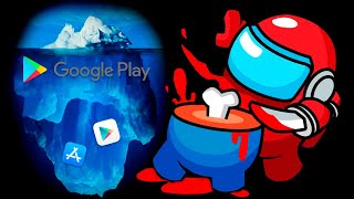 O Iceberg de Aplicativos e Jogos Obscuros  PLAYSTORE e APPSTORE [upl. by Burny]