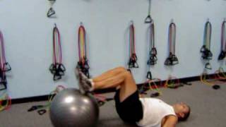 Advanced Stability Ball Exercises for Legs amp Abs [upl. by Yrrad]