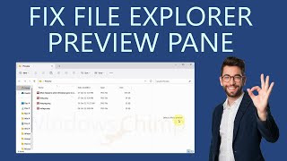 How to Fix File Explorer Preview Pane Not Working on Windows 11 [upl. by Eedrahc]