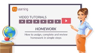 itslearning Tutorial How to assign complete and review homework in simple steps 2019 [upl. by Rahman869]