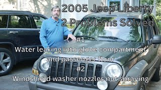 Jeep Liberty Water Leak and Washer Sprayer Problems Solved [upl. by Irena889]