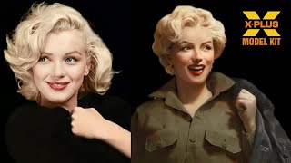 Marilyn Monroe Full Figure Scale Model Kit Open Box Review [upl. by Otreblide205]