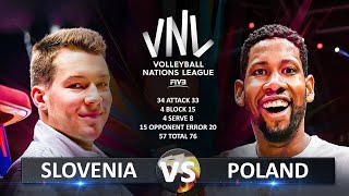 SLOVENIA VS POLAND  BRONZE MEDAL MATCH  MEN’S VNL 2024 [upl. by Ladnyk735]