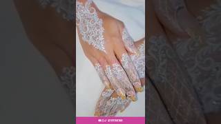 How to Make Simple White Henna Design hennadesign hennainspire hennawedding hennasimple shorts [upl. by Olaznog]