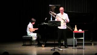 Toshiya Watanabe  Trail of voices for trombone and piano 2015 [upl. by Anuayek]