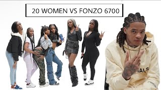 20 WOMEN VS 1 RAPPER  FONZO 6700 [upl. by Bastien518]