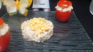 Tomates farcies froide Thonoeuf mayonnaise [upl. by Nesline]