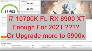 3DMark Time Spy Benchmark On XFX RX 6900 XT Black Feat i7 10700K Over Clock  OC  1080p [upl. by Sasnett258]