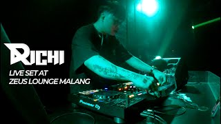 RICHI LIVE SET  AT ZEUS LOUNGE MALANG [upl. by Aiker]