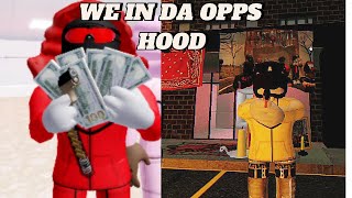 SPININNG THE OPPS BLOCK IN THIS ROBLOX HOOD GAME [upl. by Ydurt]