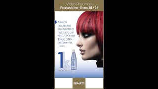 Alisado Progresivo con CoWash en cabello tinturado con tono Iris Tokyo de Salermix  FL 280121 [upl. by Krishnah]