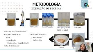 Otimização da extração assistida por ultrassom de pectinas da casca de umbu Spondias tuberosa L [upl. by Thaddaus]