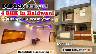 4 BHK Duplex for Sale🏡Independent Villa Haldwani🚗Big Parking  2300 sq ft Area amp 2 Kitchen👩🏻‍🍳 [upl. by Ilrak]