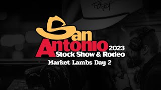 San Antonio Livestock Show 2023  Market Lambs Day 2 [upl. by Nadruoj]