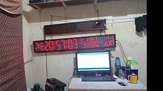 JWS JAM WAKTU SHOLAT 4 PANEL P10 LED RED ESP8266 MP3 TARTIL [upl. by Assetal568]