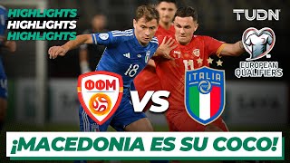 Macedonia del Norte vs Italia  HIGHLIGHTS  UEFA Qualifiers 2023  TUDN [upl. by Drahnreb]