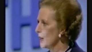 Margaret Thatcher Speech to Tory Conference 1982 Part 2 [upl. by Enilorac]