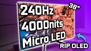 True Endgame  Micro LED Monitors 240Hz amp 4000nits [upl. by Anah137]