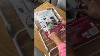 Airer unboxing 🧺 laundry laundrytok airer laundryroutine satisfying momlife fyp [upl. by Aerised438]