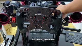 Fanatec ClubSport Formula v25x steering wheel upgrade for Fanatec GT DD Pro [upl. by Brianne412]