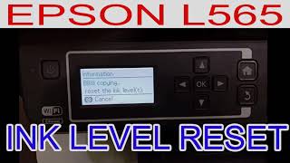 epson l565 ink level reset [upl. by Coco459]