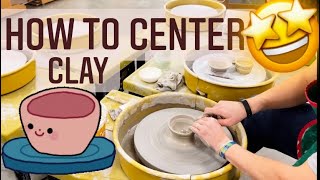 Easy Tips for Clay  Centering on the Wheel for Beginners and Kids clay mrschuettesart [upl. by Cope632]