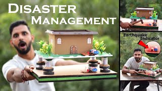 Disaster Management Project Idea  Magnetic House  Earthquake Project  Inspire Award Idea [upl. by Ahsotal]