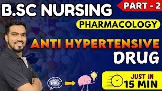 anti hypersensitive  BSc NURSING 3rd sem  pharmacology antihypertensive drugs  bsc nursing 2024 [upl. by Hally]