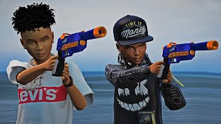 DES GAMINS BRAQUENT DES GANGS AVEC DES PISTOLETS NERF  GTA V RP [upl. by Ignazio982]