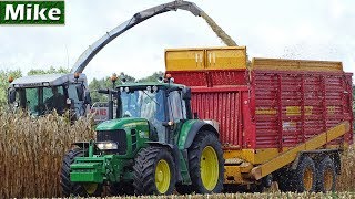 Mais hakselen 2018  Claas Jaguar 890  Groot transport  5x John Deere  Groot Zevert  Vreden [upl. by Abrahams480]