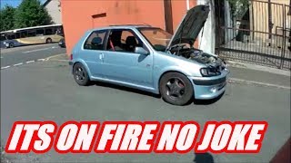 106 TURBO CATCHES FIRE  ST170 TEST RUN [upl. by Hally367]