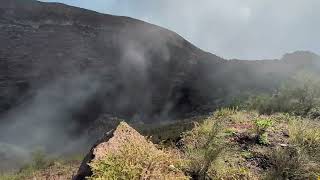 Fumaroles at Mt Vesuvius crater [upl. by Eecram]