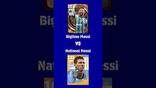 Bigtime Messi Vs National Messi 🐐💥 efootball shorts viral [upl. by Riabuz]