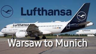 4K60fps Lufthansa Warsaw to Munich Airbus A319TRIP REPORTFULL FLIGHT [upl. by Prouty]