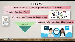 BTS MHR  MEHMS  Marketing  6 1 Les règles de construction dun questionnaire [upl. by Araz934]