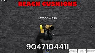 Beach Cushions Roblox Id catalog avatar creator song [upl. by Kellene285]