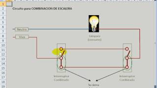 Circuito combinacion de escalera o pasillo [upl. by Pavkovic]