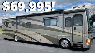 Class A Diesel Motorhome 0 down 608 a month on approved credit Fleetwood Discovery [upl. by Notloc]