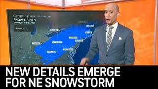 Northeast Snowstorm Update New Details Emerge  AccuWeather [upl. by Shawna]