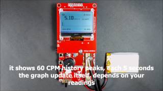 MyGeiger ver200 DIY Geiger Counter Kit Dosimeter for SBM20 or LND712 Tube [upl. by Chatwin]