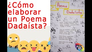 Cómo elaborar un poema dadaísta  Ejercicio  Segundo año de secundaria [upl. by Shiverick]