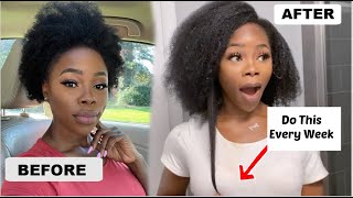 I DID THESE 5 SIMPLE THINGS AND NOW MY HAIR WONT STOP GROWING 😱 FULL WASH DAY  TIPS TO GROW HAIR [upl. by Gainer]