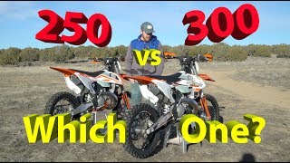 250 vs 300 2 Stroke Dirt Bike  Which One Should YOU Get [upl. by Eisiam]