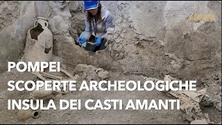 Ultime scoperte archeologiche a Pompei gli scheletri e gli scavi nellinsula dei Casti Amanti [upl. by Douglass389]