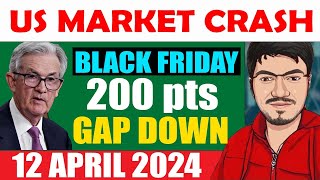 Nifty amp Banknifty Prediction for tomorrow 12th April 2024  Stock Market CRASH By US Inflation [upl. by Ahsieuqal376]