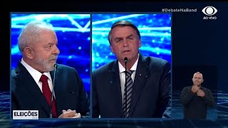 Elezioni in Brasile primo confronto in tv tra Lula e Bolsonaro volano accuse e insulti [upl. by Nosnirb]