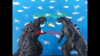 Godzilla2014 vs Shin Gojira [upl. by Tressia]