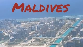 MALDIVES ISLAND FULL VIEW IN FLIGHT  SAJIN SARANYA [upl. by Redep]