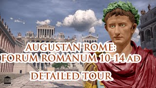 Augustan Ancient Rome in 3D Forum Romanum  detailed tour [upl. by Carmine]