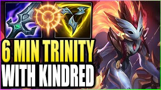 Kindred But I Get A Full Trinity Force On My First Back Crazy Snowball  gg Enemies [upl. by Ramas]